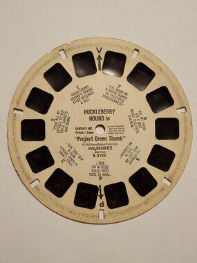 VINTAGE Huckleberry Hound in Project Green Thumb View Master Reel 1960